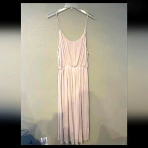 MNG Suit cream white front pleated dress size Small